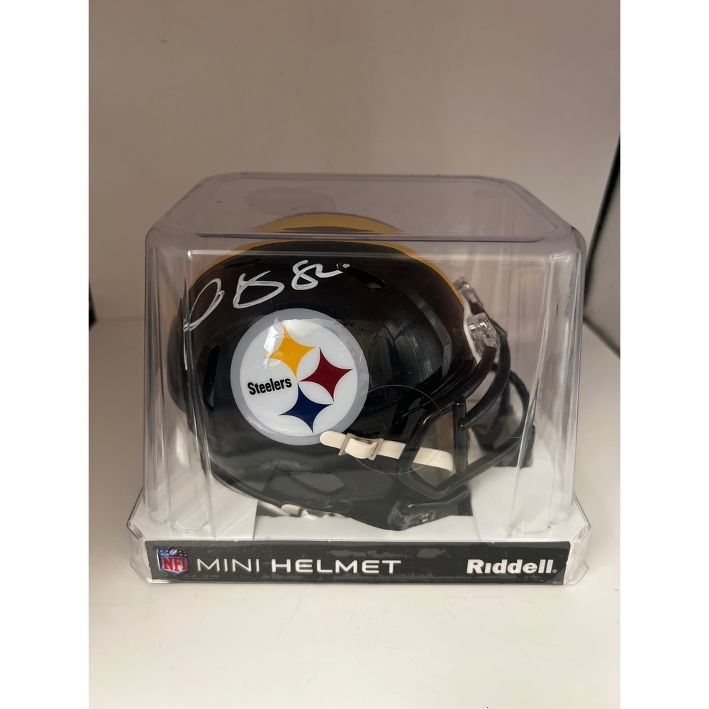 Signed Autographed Pittsburgh Steelers Riddell Speed Mini‎ Helmet Beckett COA